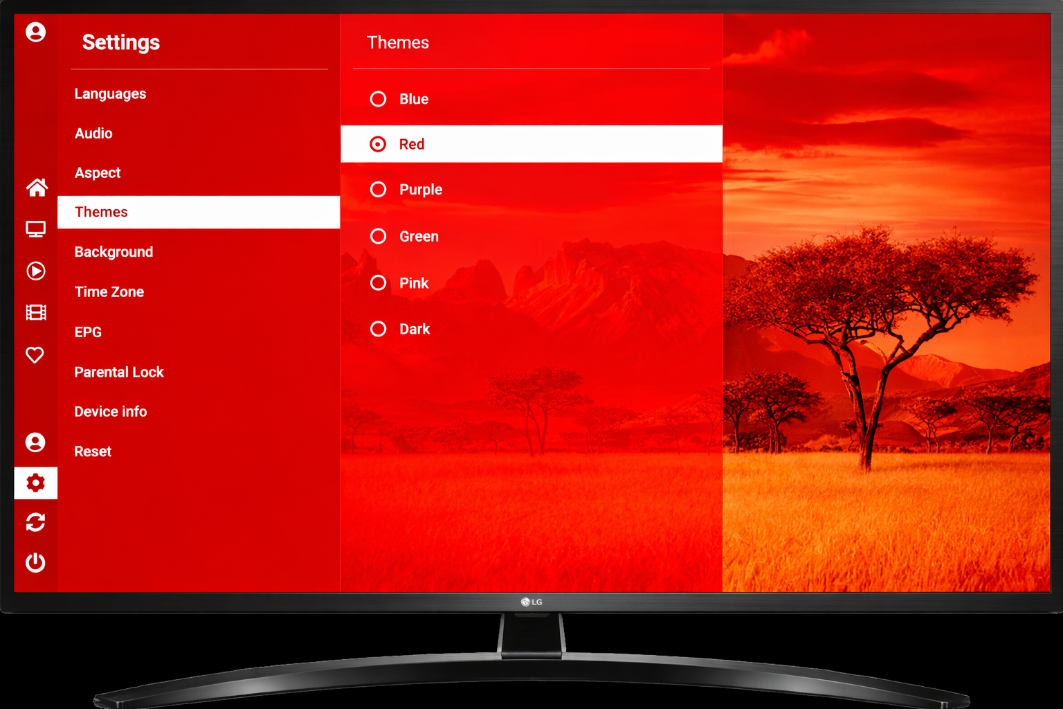 Customized Get TV Player interface